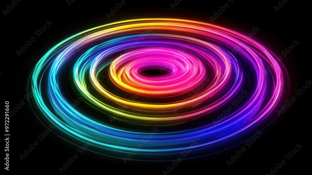 swirling tunnel of rainbow colors swirling tunnel of rainbow colors