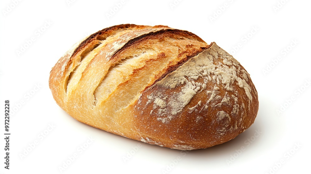 Freshly baked loaf of artisan bread. Freshly baked loaf of artisan bread.