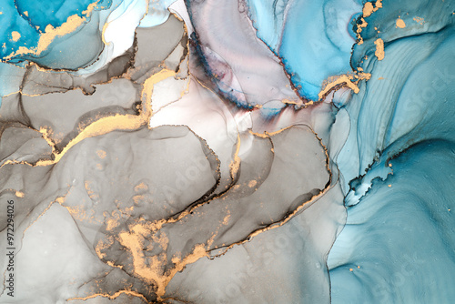 Abstract clouds. Modern futuristic pattern marble translucent colors texture.. Multicolor dynamic background mixing liquid paints art.