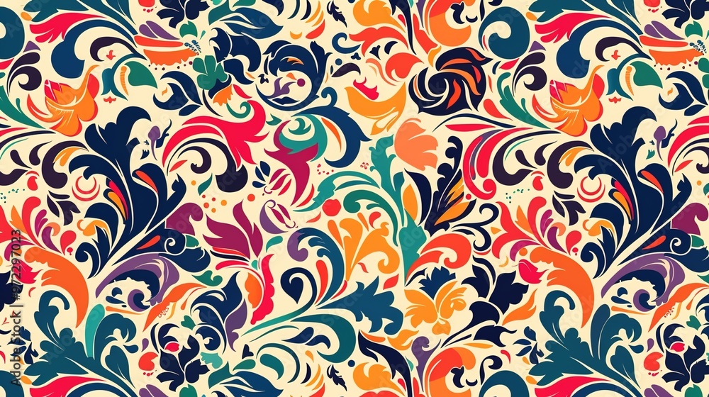 Colourful pattern wallpaper Colourful pattern wallpaper