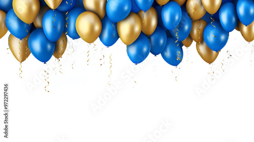 Wallpaper Mural color balloons isolated on white. Torontodigital.ca