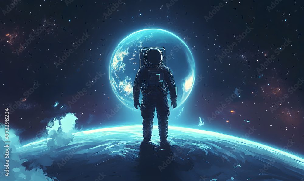 graphics of space, planets, and astronauts on a white background. graphics of space, planets, and astronauts on a white background.