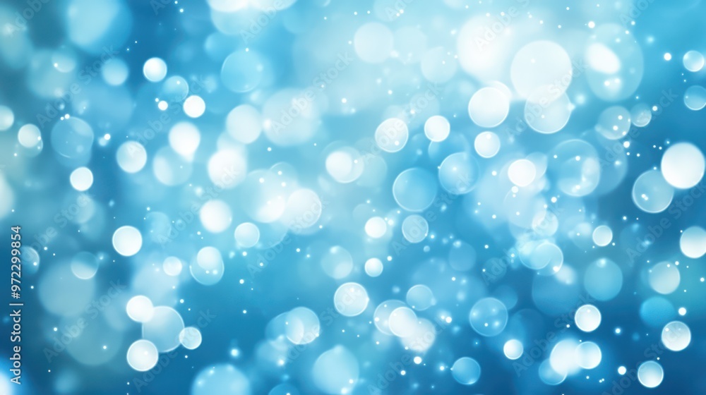 A beautiful blur of blue bokeh lights creating a serene and dreamy atmosphere. A beautiful blur of blue bokeh lights creating a serene and dreamy atmosphere.
