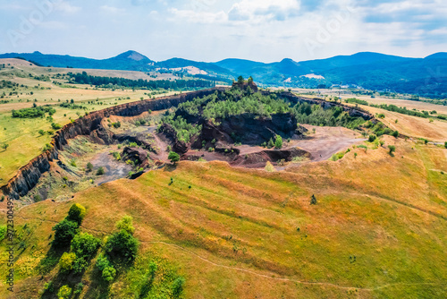 Volcano of Romania. The Racos volcano is the oldest volcano in the region transylvania. Vulcanul Racos photo