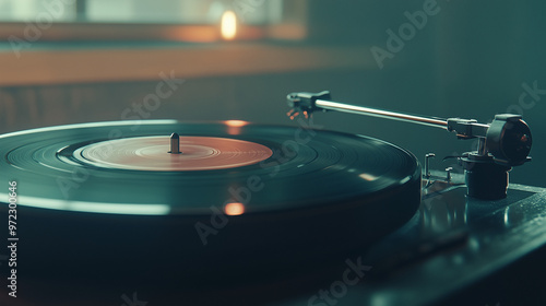 old-fashioned record player