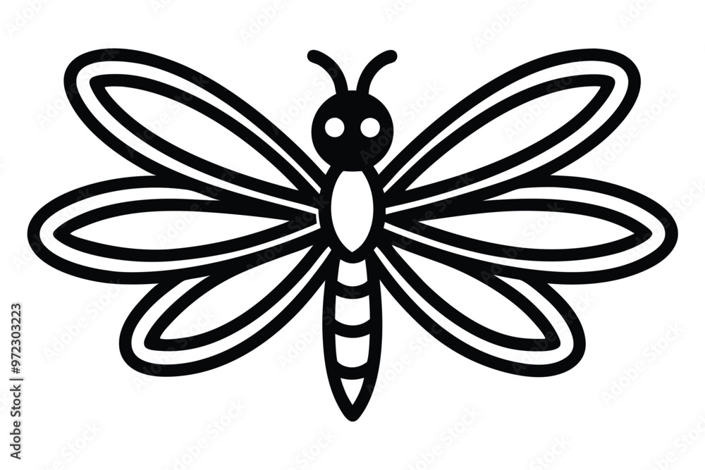 Dragonfly tattoo vector illustration Dragonfly tattoo vector illustration