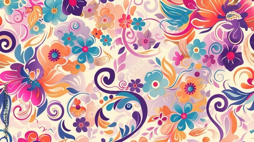 colourful seamless pattern wallpaper