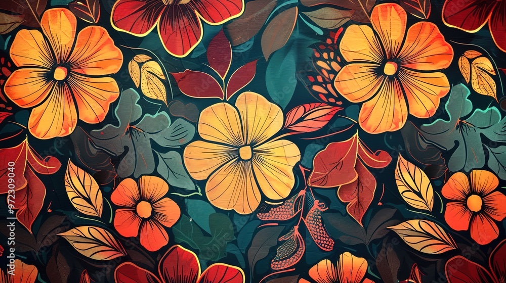 Retro pattern seamless wallpaper Retro pattern seamless wallpaper