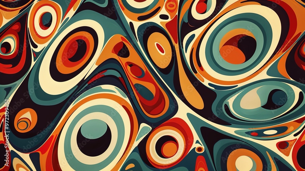 Retro pattern seamless wallpaper Retro pattern seamless wallpaper