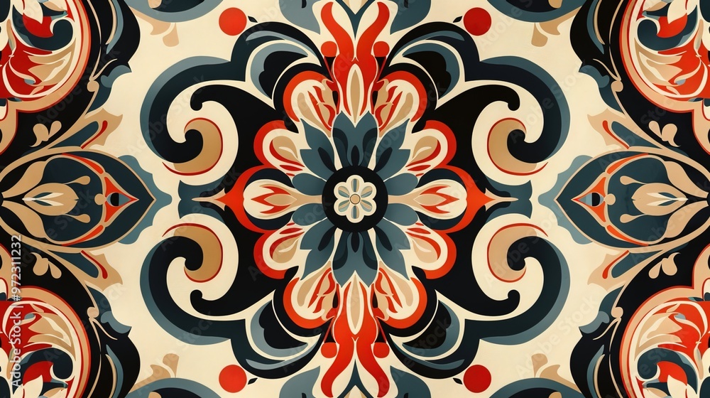 Retro art pattern wallpaper Retro art pattern wallpaper