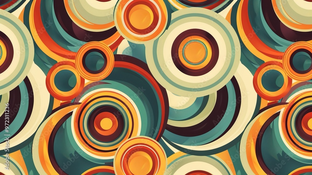 Retro art pattern wallpaper Retro art pattern wallpaper