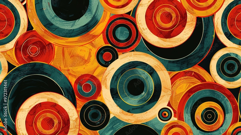 Retro art pattern wallpaper Retro art pattern wallpaper