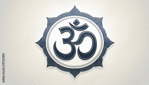 Om or Aum sign and symbol of hinduism