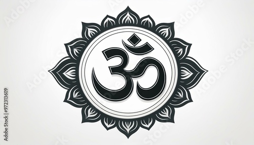 Om or Aum sign and symbol of hinduism