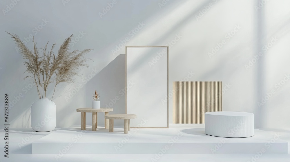 Display Promo Stand Set Mockup Display Promo Stand Set Mockup
