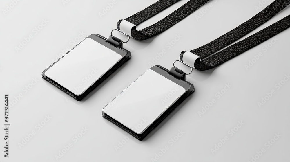 Stationery ID Card Holders And Lanyards Mockup Stationery ID Card Holders And Lanyards Mockup