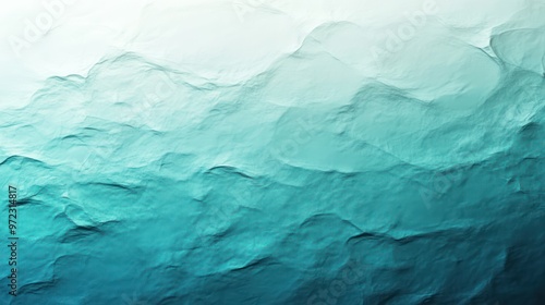 Wallpaper Mural Abstract waves in shades of blue and teal create a tranquil underwater effect. Torontodigital.ca