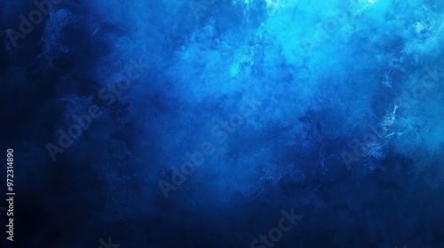 Abstract blue foggy texture with varying shades, evoking a serene and mysterious atmosphere.