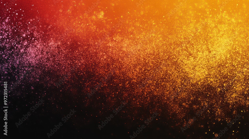 A vibrant explosion of colors, featuring a gradient of warm reds, oranges, and yellows fading into a deep black background. A vibrant explosion of colors, featuring a gradient of warm reds, oranges, and yellows fading into a deep black background.