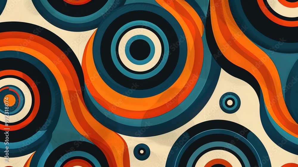 Retro pattern seamless wallpaper Retro pattern seamless wallpaper