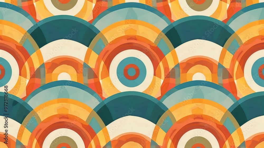 Retro pattern seamless wallpaper Retro pattern seamless wallpaper
