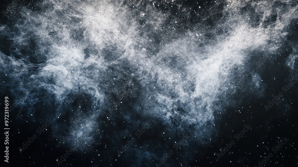 A stunning cosmic cloud of gas and dust swirling through the vastness of space. A stunning cosmic cloud of gas and dust swirling through the vastness of space.