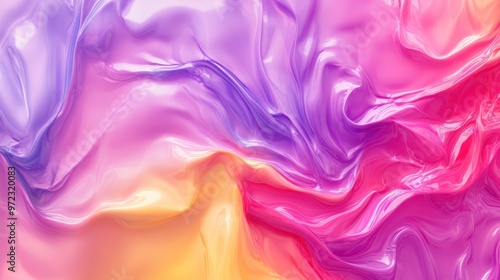 A vibrant abstract swirl of pink, purple, and orange hues creates a fluid, dreamlike visual experience.