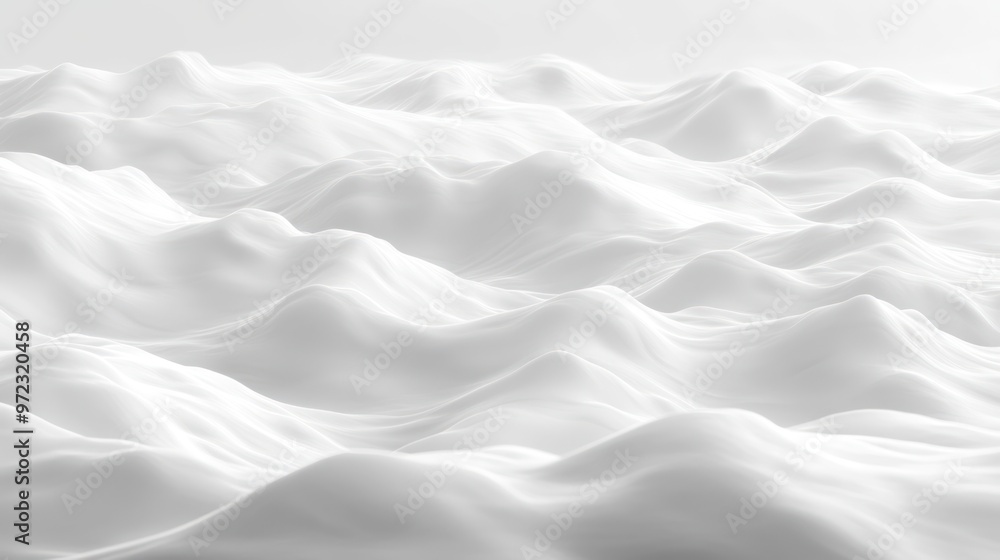 Abstract white waves create a serene and calming atmosphere, evoking a sense of tranquility and openness. Abstract white waves create a serene and calming atmosphere, evoking a sense of tranquility and openness.