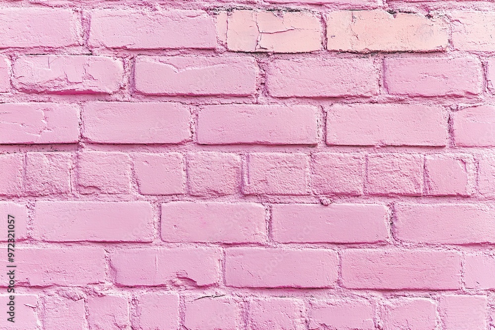 Pink brick wall background. Pastel pink color. Wide panoramic banner with copy space for text Pink brick wall background. Pastel pink color. Wide panoramic banner with copy space for text