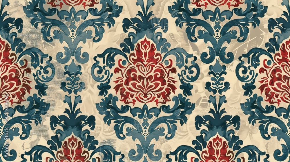 Naklejka premium vintage vibe pattern wallpaper