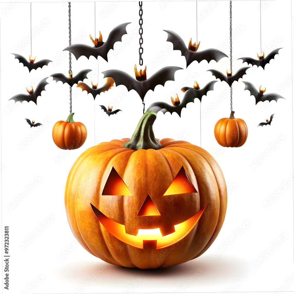 halooween pumpkin with bats scarcy halooween pumpkin with bats scarcy