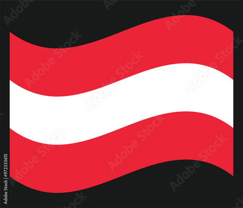 Waving flag of Austria isolated background. Vector Free Download Waving flag of Austria isolated background. Vector - GFXLoad