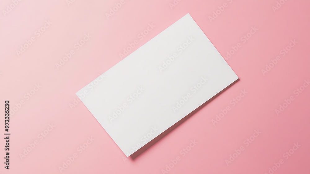 White Paper on Pink Background White Paper on Pink Background