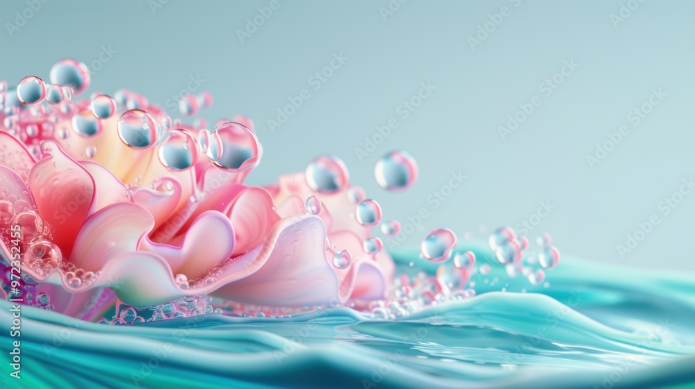 Fluid art with artistic representations of water crowns, showcasing the beauty and serenity of liquid art Fluid art with artistic representations of water crowns, showcasing the beauty and serenity of liquid art