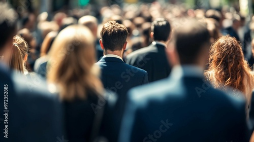 Dynamic Silhouettes of a Large Group of People in Various Poses and Actions