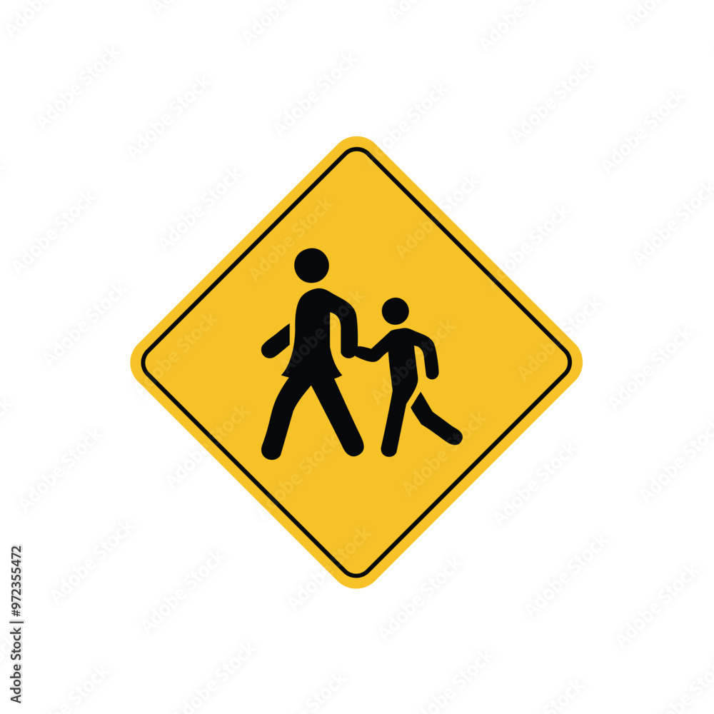 road sign icon, kids crossing on yellow rhombus. board.suitable for poster use and web icon
road sign icon, kids crossing on yellow rhombus. board.suitable for poster use and web icon