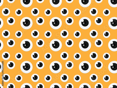 Seamless pattern with eyeballs