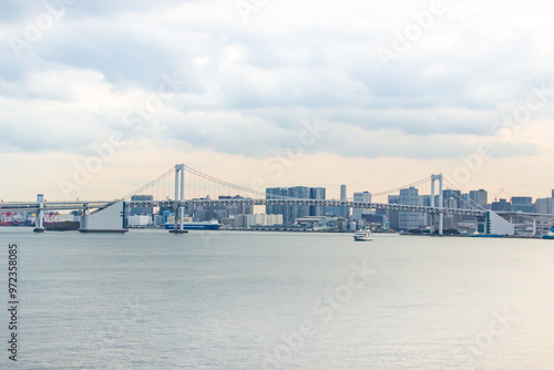 Odaiba artificial island views Tokyo Japan