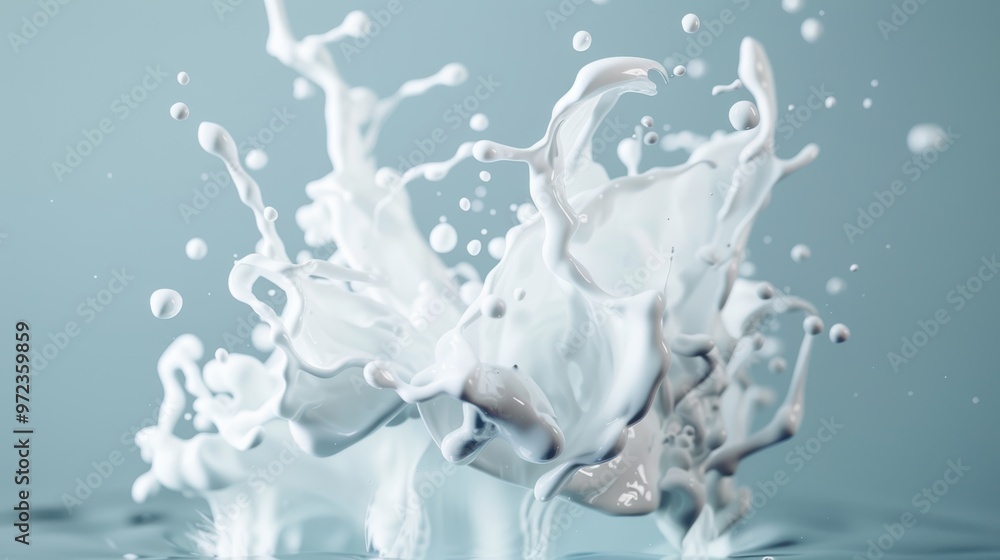 Soothing monochromatic tones from paint and ink dispersing in water, forming serene and artistic fluid illustrations Soothing monochromatic tones from paint and ink dispersing in water, forming serene and artistic fluid illustrations