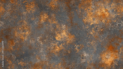 Rusted metal background with a weathered, industrial feel.