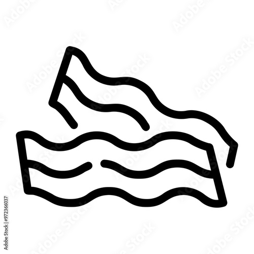 bacon Line Icon