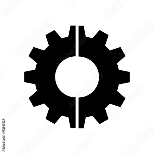 Gearwheel Solid Icon