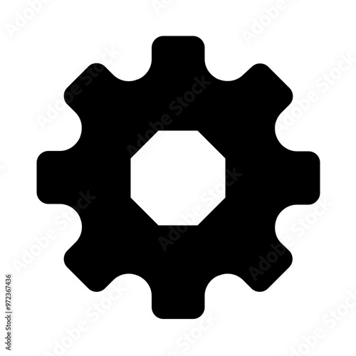 Gearwheel Solid Icon