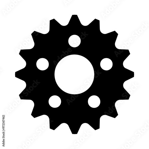 Gearwheel Solid Icon