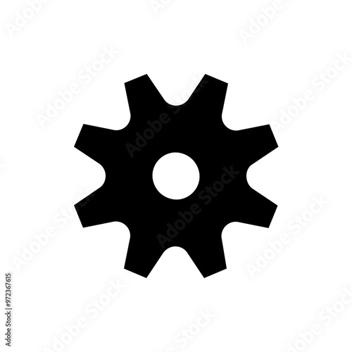 Gearwheel Solid Icon