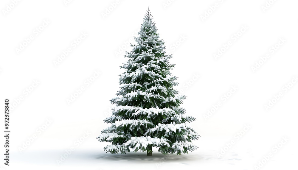 Christmas tree isolated on white Christmas tree isolated on white