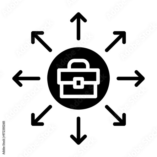 outsourcing Solid icon