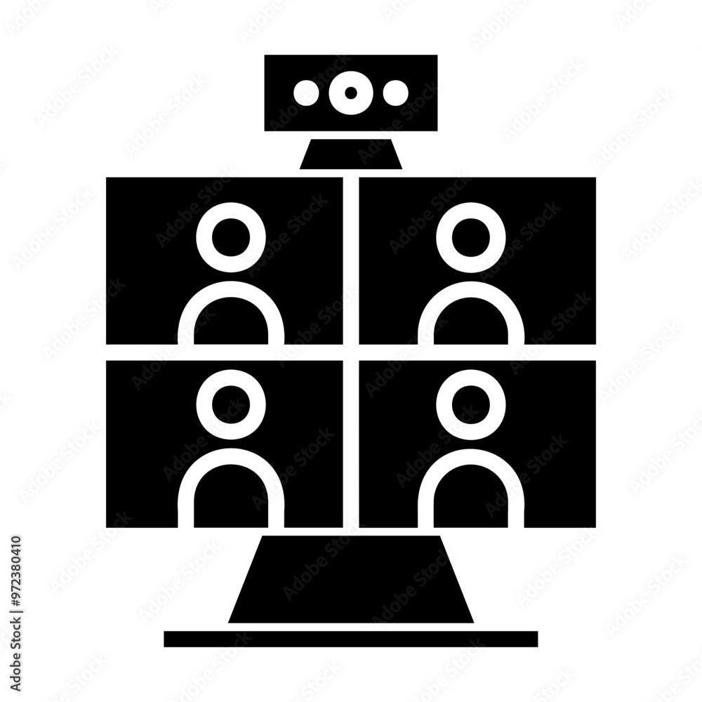zoom meeting Solid icon zoom meeting Solid icon