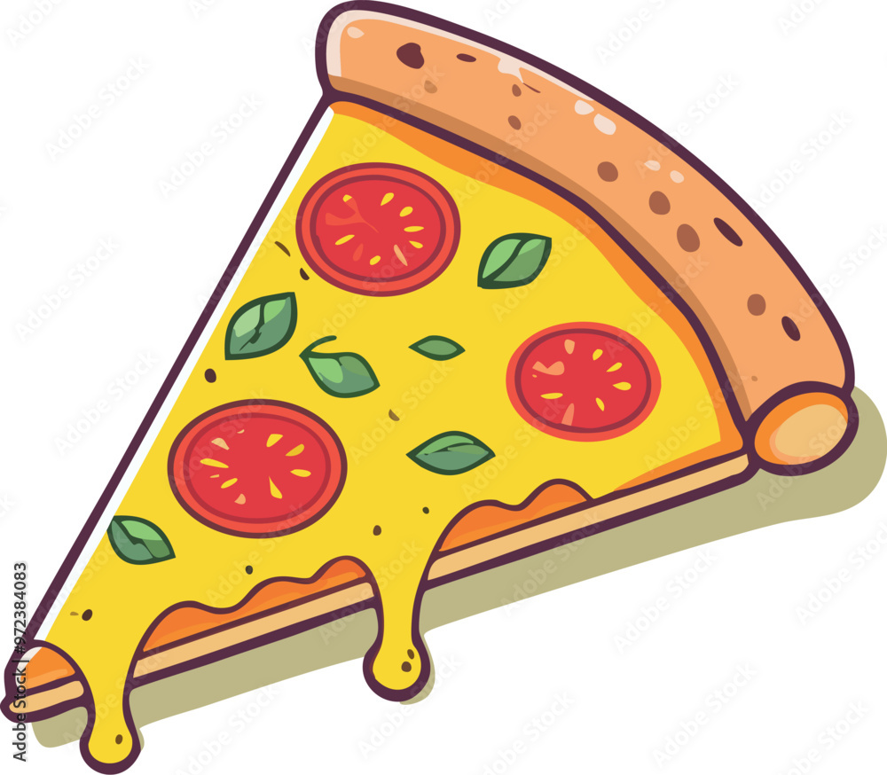 Pizza slice vector illustration Pizza slice vector illustration