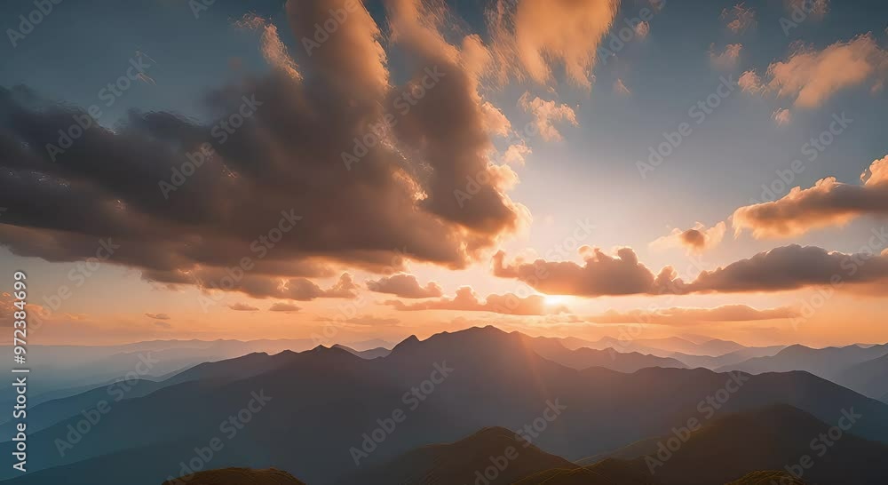 sunset in the mountains sunset in the mountains